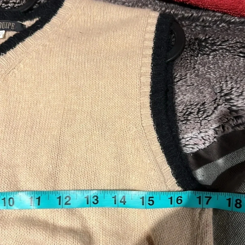 LE EQUIPE WOOL  KNIT VEST SZ M - Picture 6 of 9